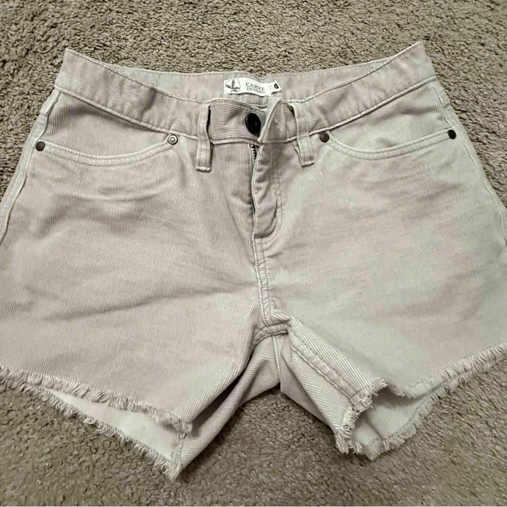 Carve Designs Women's Light Gray Jean Shorts